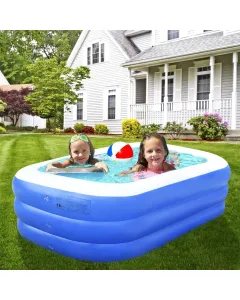 Green Lion Inflatable Small Swimming Pool - Blue