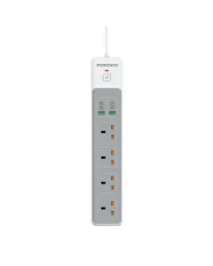 Porodo 4AC 65W 3000W Power Strip - White
