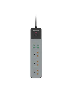 Porodo 3AC 45W 3000W Power Strip - Black
