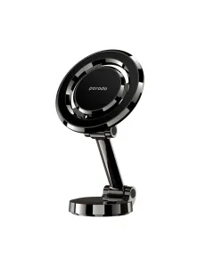 Porodo Universal Magnetic Car Mount With Double Folding And Double Rotation - Black