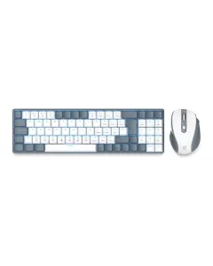 Redragon Bs8772 Wireless Keyboard And Mouse Combo – Grey/white (English)