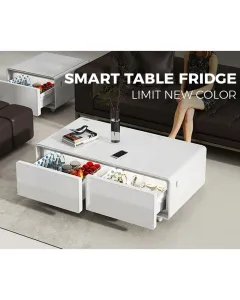 Gamvity Newest Luxury Pro Version Smart Coffee Table 135l Refrigerator (Tb135) - Pure White