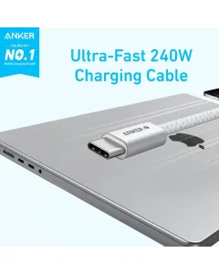 Anker Zolo Cable USB-C to USB-C 240W (0.9m/3ft) -White