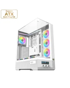 XIGMATEK VISION ARCTIC ARGB LED ATX Mid-Tower Case - White
