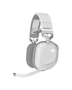 Corsair HS80 RGB Wireless Premium Gaming Headset with Spatial Audio - White
