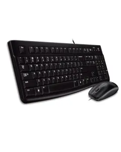 Logitech Wired Keyboard & Mouse - MK120 (English/Arabic)