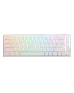 Ducky One 3 SF - Silent Red Switch RGB Hot-Swap Mechanical Keyboard - Aura White