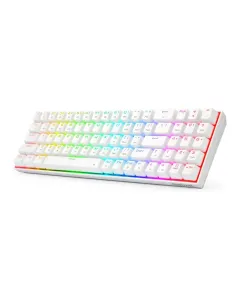 Redragon Zed Pro K627P Mechanical Gaming Keyboard Anti-dust Brown Switches - White