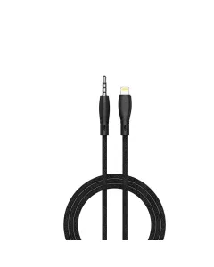 PAWA Lightning To Audio Braided Cable - Black