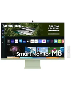 Samsung M8 32" UHD Monitor with Smart TV Experience and Iconic Slim Design - Green
