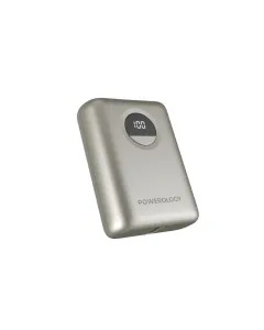 Powerology Ultra-compact 10000 Mah Fast Charging Power Bank - Titanium