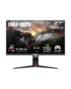 Gameon Call Of Duty (Cod) Cod27fhd180ips 27" Fhd, 180hz, Mprt 0.5ms, Hdmi 2.1, Fast Ips, Hdr Ready Gaming Monitor With Adjustable Stand (Support Ps5) - Black
