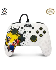 Powera Enhanced Wired Controller For Nintendo Switch - Bob-omb Blast