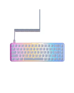 Fnatic Streak65 Lp Ultra Fast Low Profile Switches Doubleshot Pbt Key Caps 65% Compact Mechanical Keyboard - White