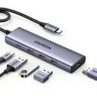 UGREEN 5 in 1 USB-C Multiport Dock 4K@60Hz HDMI 100W Power Delivery 3x USB-A 3.0 MacBook Pro iPad Pro Surface XPS ThinkPad 15597 - CM511