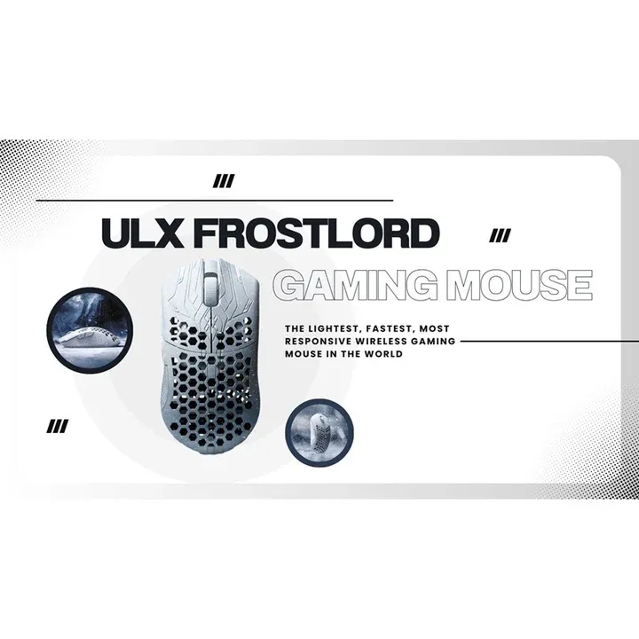 Finalmouse Gaming Mouse - The Ultralight Frostlord for Ultimate