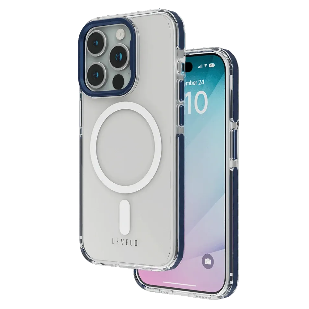 Levelo Magsafe FlexiGuard Transparent Case - iPhone 15 Pro Max