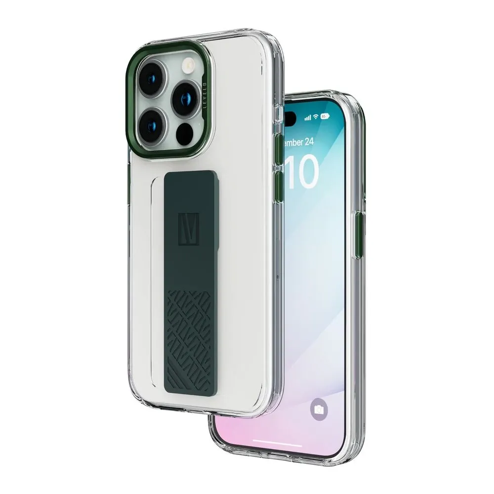 Levelo Graphia IMD Silicone Grip Case - iPhone 15 Pro Max