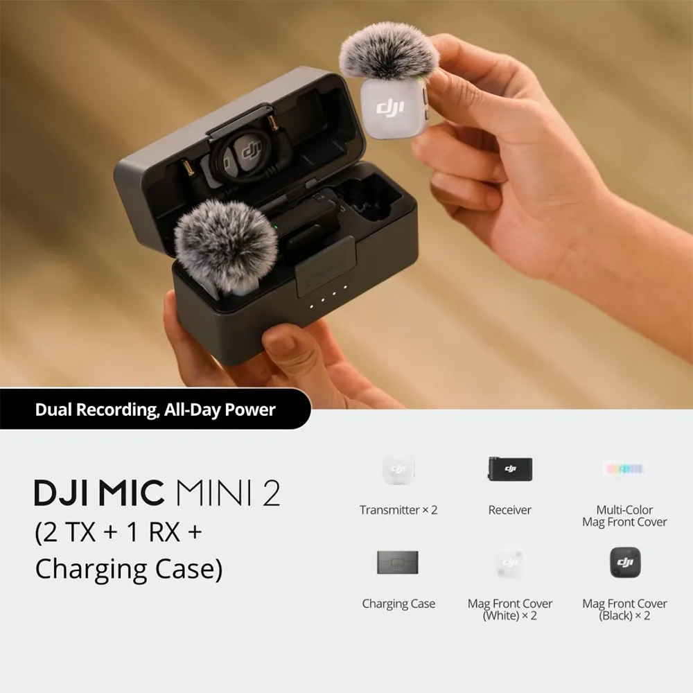 DJI Mic Mini (2 TX + 1 RX + Charging Case)