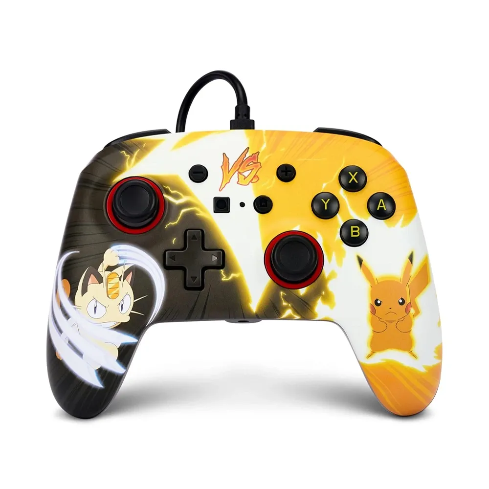 Powera Enhanced Wired Controller For Nintendo Switch - Pokémon: Pikachu Vs. Meowth
