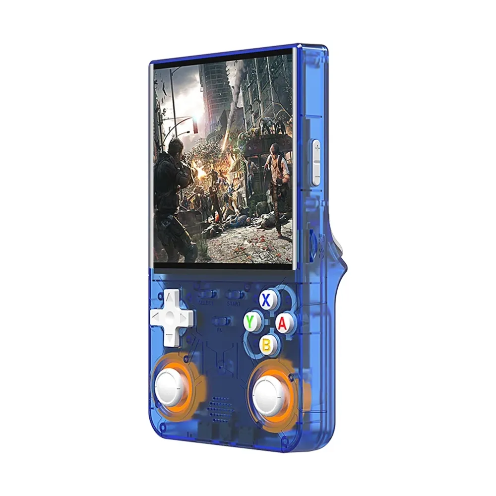 R36 Ultra Retro Handheld Game Console with 64GB - Transparent Blue ...