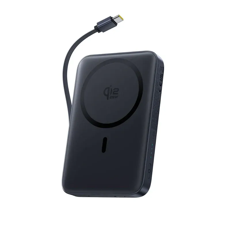 Baseus Picogo Am61 Qi2.2 Magnetic Power Bank With Built-in Cable 10000mah 45w