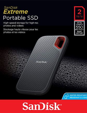 SanDisk Extreme ポータブルSSD 2TB SanDisk 2TB Extreme Portable