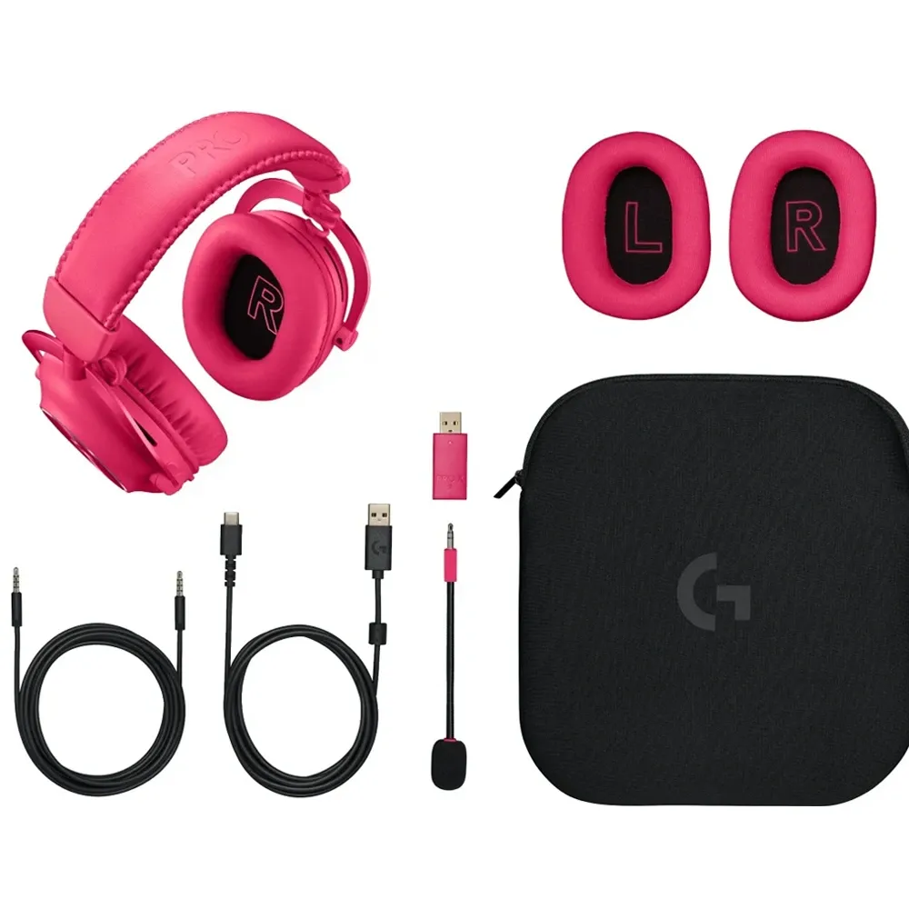 Logitech Pro X2 Lightspeed Wireless Gaming Headset - Magenta