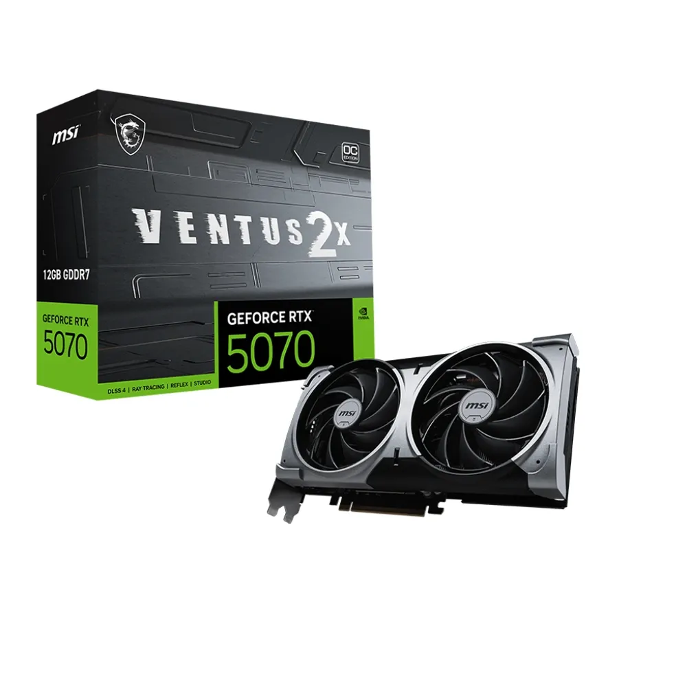 MSI Nvidia GeForce RTX 5070 12GB VENTUS 2X OC Graphics Card