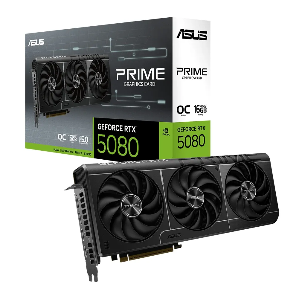 Asus Prime GeForce RTX 5080 OC 16GB GDDR7 Gaming Graphics Card