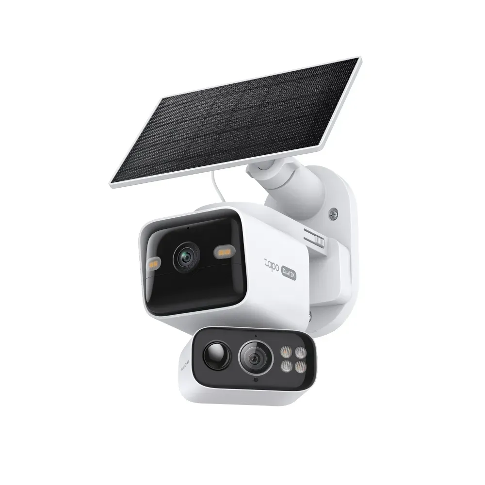 TP-Link Tapo Solar-Powered Dual-Lens Pan/Tilt Security Camera Kit