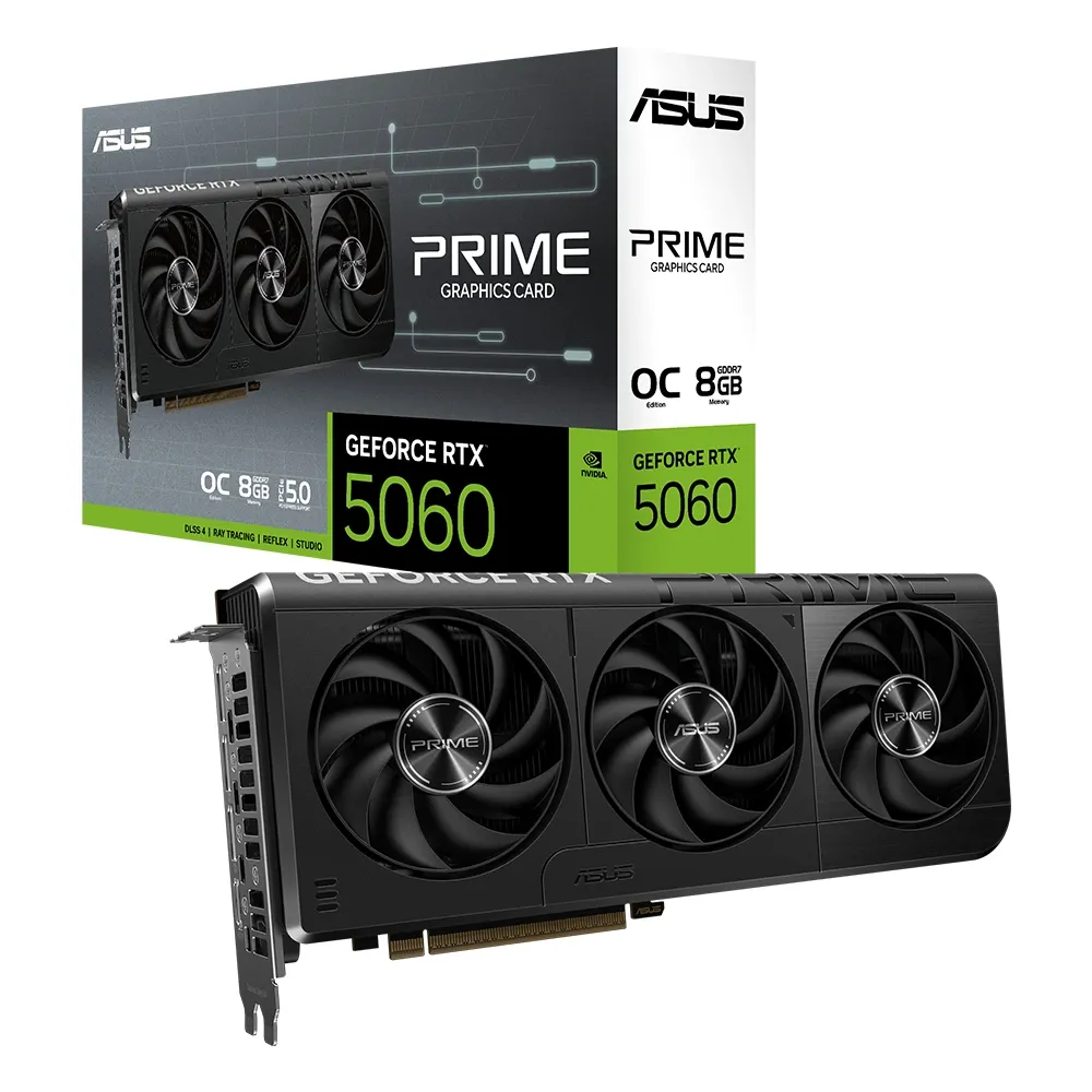 ASUS PRIME Nvidia GeForce RTX 5060 OC 8GB Graphic Card