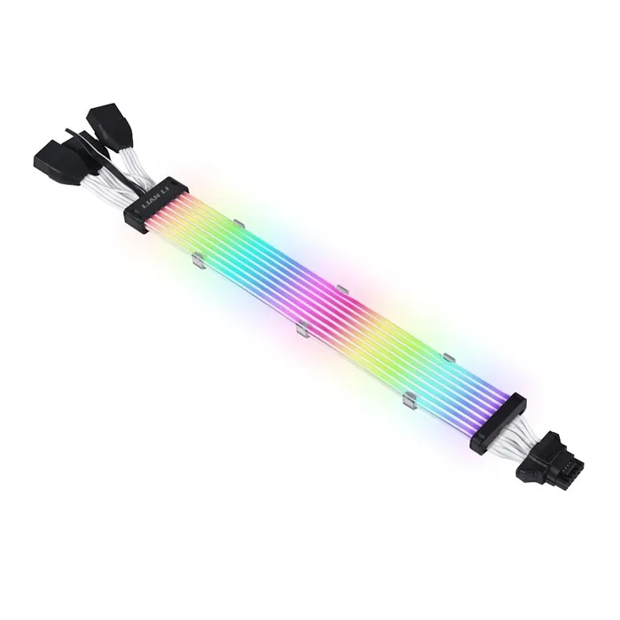 LIAN LI STRIMER PLUS V2 12+4 to 3x8 Light Guide 8 LED PSU Extention Cable