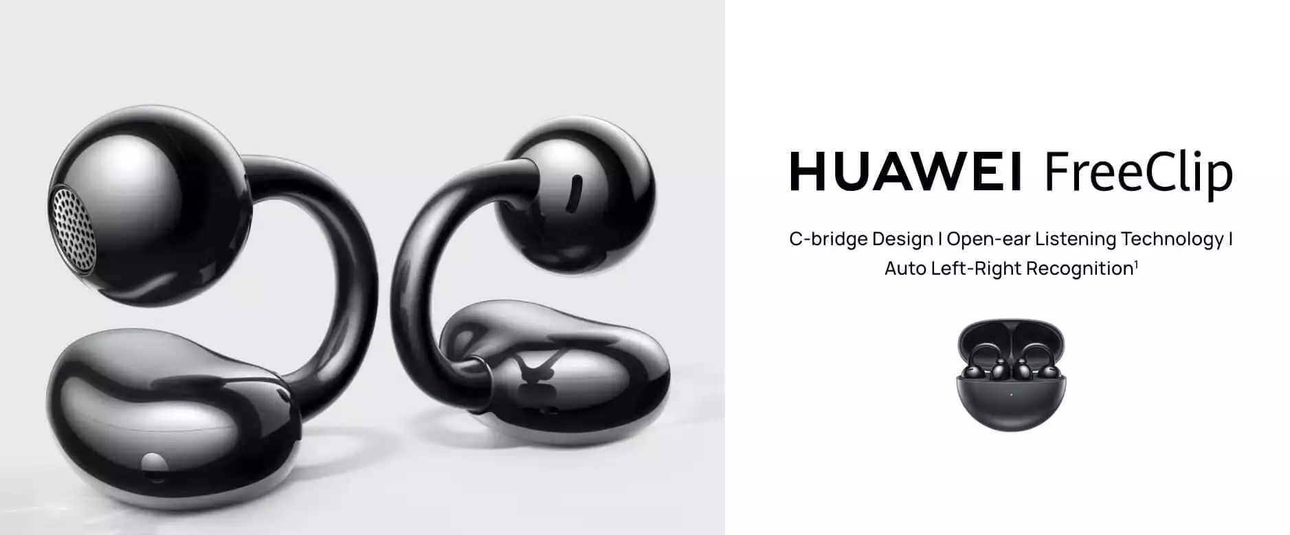 Huawei Freeclip Wireless Earbuds - Black